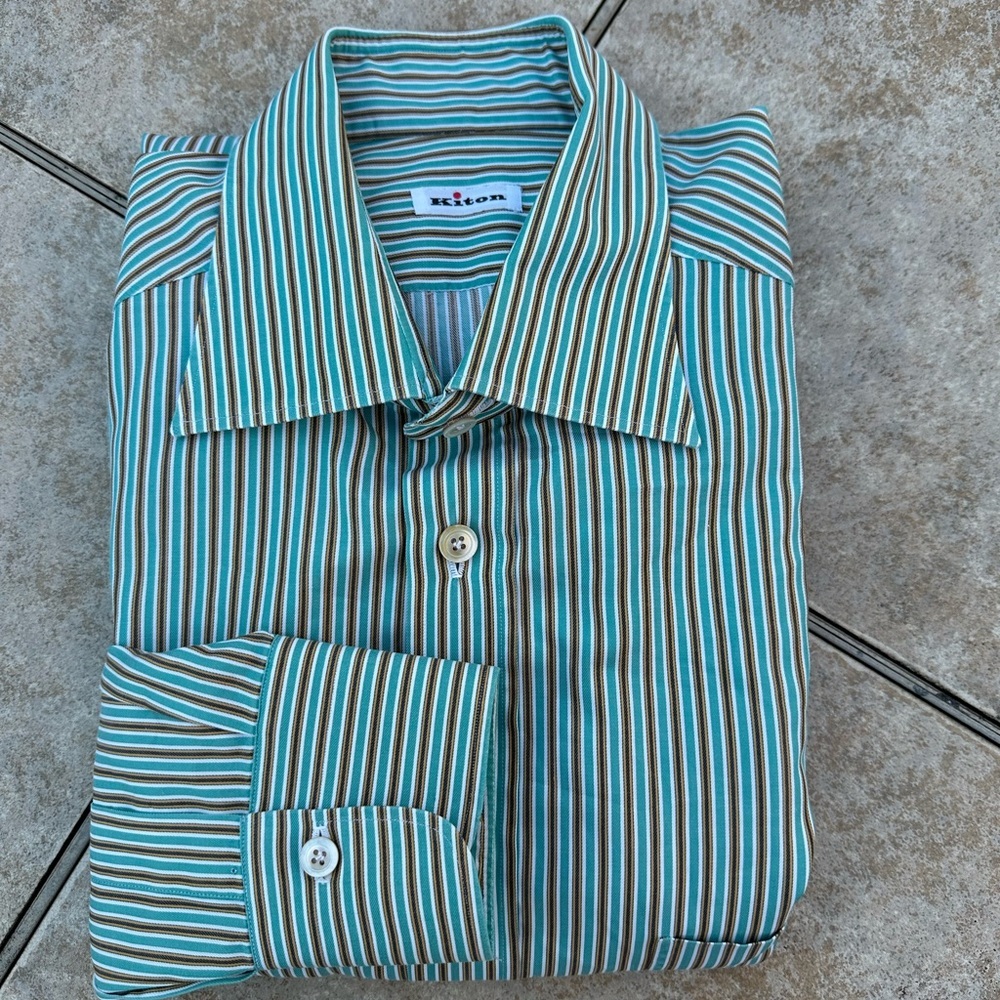 KITON LONG SLEEVES MEN’S SHIRT